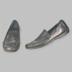 Mephisto Shoes Cool Air Casual Loafers Shoes Men's 13 Black Leather Moc Toe